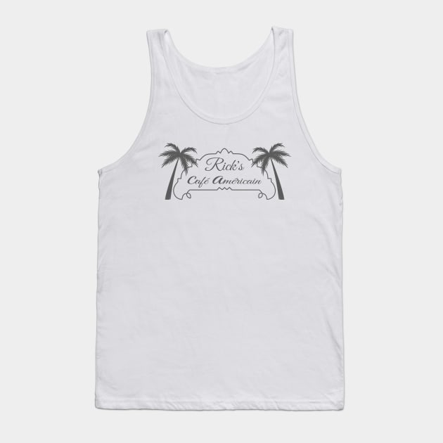 Rick's Cafe Americain w/palm trees Tank Top by MrGekko